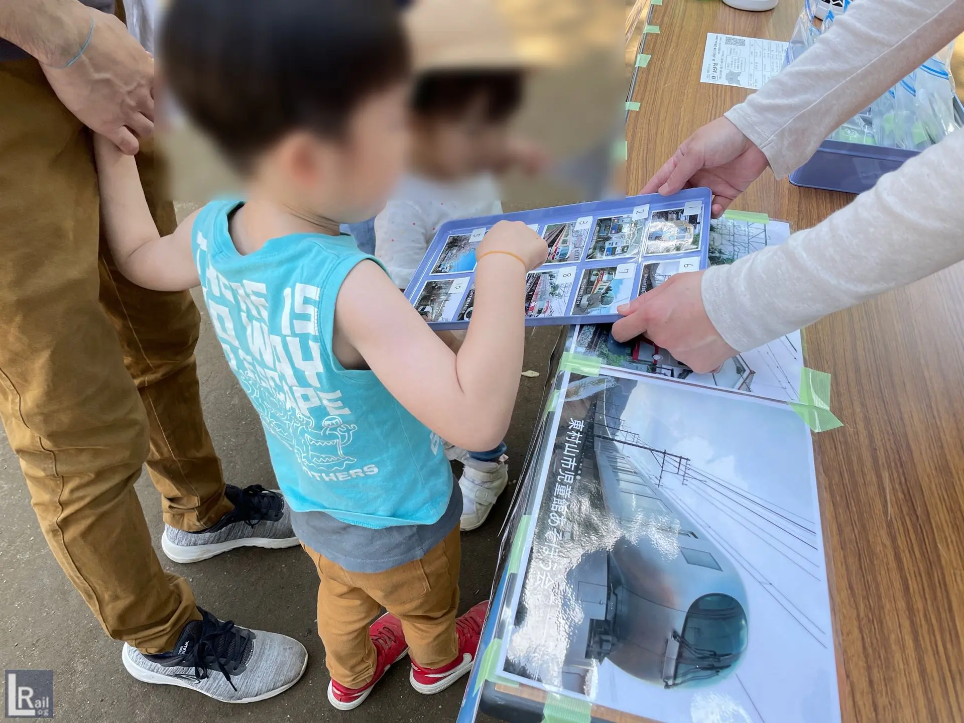 2022年の東村山市児童館イベントミニ新幹線コーナーでは選べる記念乗車カードをプレゼント